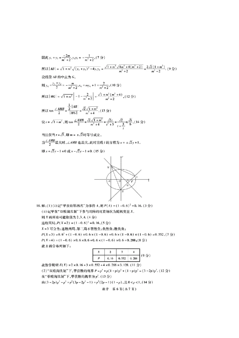 2024年茂名市高三年级第二次综合测试数学答案_2024年4月_024月合集_2024届广东省茂名高三年级第二次综合测试_2024年茂名市高三年级第二次综合测试数学