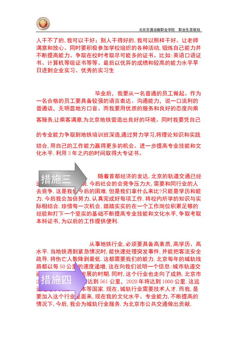 轨道管理-职业生涯规划_E6-职业规划_20铁道专业