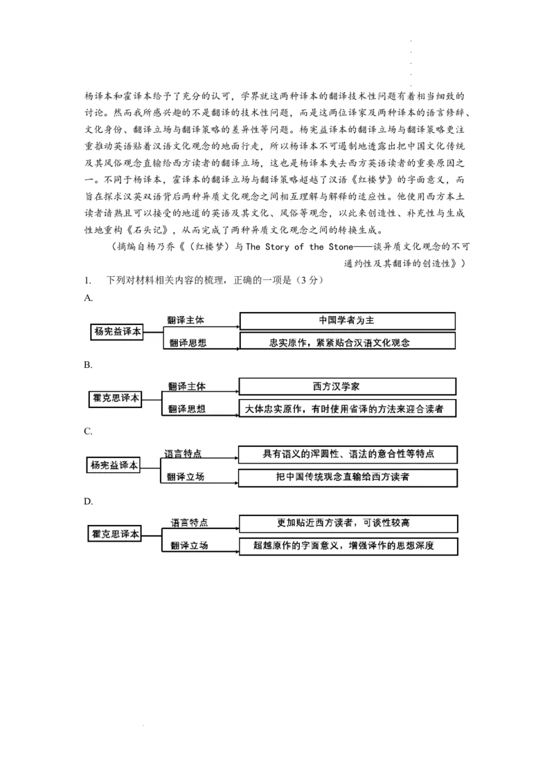 精品解析：2022年新高考全国Ⅱ卷语文真题（解析版）_重庆语文25已更
