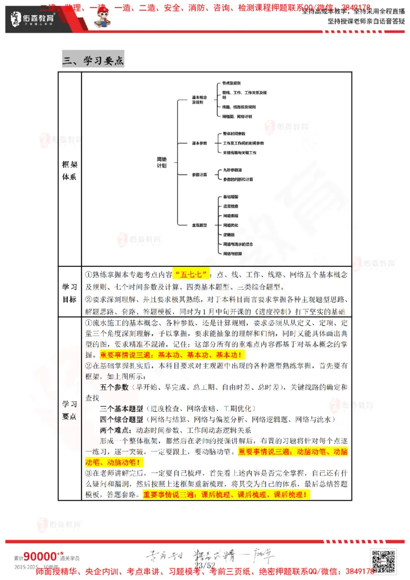 2024.12.14佑森教育叶虎翼授课监理案例《进度计划》专用讲义，版权所有，侵权必究_监理工程师_2025监理工程师_2025年监理工程师SVIP_2025年监理土建案例SVIP