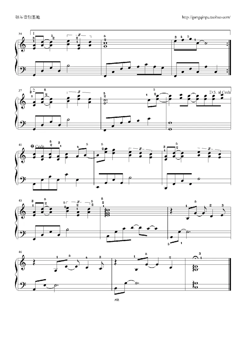 05、林文信（145页，共57首）_一万首著名钢琴曲谱哈农贝多芬合集视频教学电子版高清无水印可打印_3流行音乐谱_流行钢琴谱合集形式_高清PDF无水印