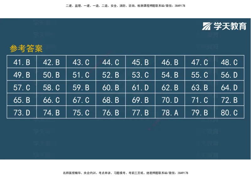 02.2025年监理《土建三控》模考预测（一）参考答案_监理工程师_2025监理工程师_2025年监理工程师SVIP_2025年监理土建控制SVIP_04-冲刺串讲✿考点强化✿小灶集训_--配套讲义--