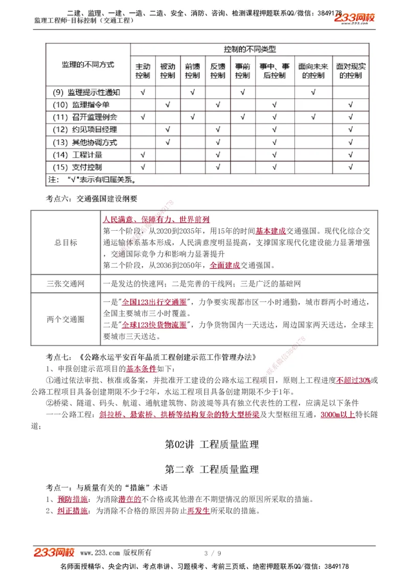 1-2_监理工程师_2025监理工程师_2025年监理工程师SVIP_2025年监理交通控制SVIP_04-冲刺串讲✿考点强化✿小灶集训_03-交通控制《高频考点班》孙媛媛233推荐