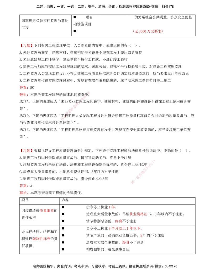 01-第一章-工程监理及相关制度_监理工程师_2025监理工程师_2025年监理工程师SVIP_2025年监理概论法规SVIP_03-习题精析✿实战特训✿模考通关_讲义