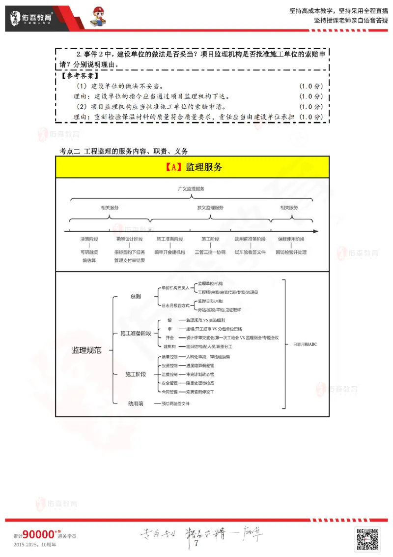 2025.3.8佑森教育叶虎翼授课监理案例《监理规范》专用讲义，版权所有，侵权必究_监理工程师_2025监理工程师_2025年监理工程师SVIP_2025年监理土建案例SVIP