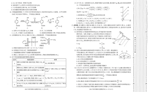 2024届陕西省部分学校高三下学期5月第一次模拟考试理综试题(1)_2024年5月_025月合集_2024届陕西省学林高考全真模拟考试