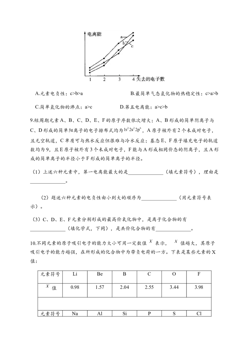1.2原子结构与元素的性质同步练习新教材人教版（2019）高中化学选择性必修2_E015高中全科试卷_化学试题_选修2_4.新版人教版高中化学试卷选择性必修2_1.同步练习