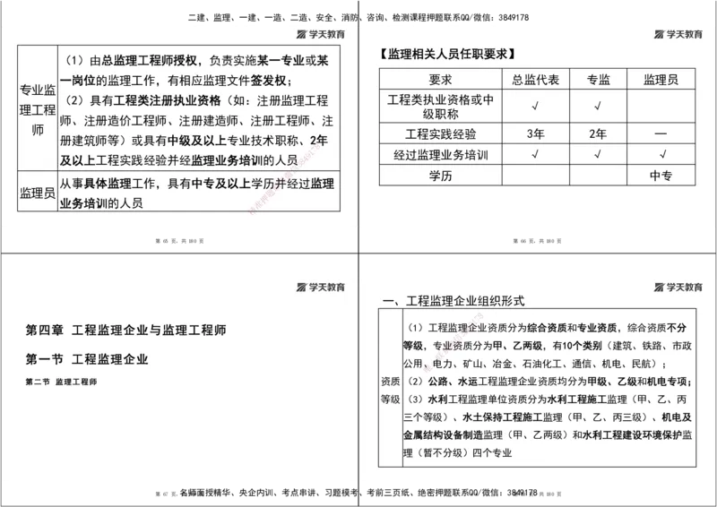 05.2025监理《概论法规》考前密训（打印版）_监理工程师_2025监理工程师_2025年监理工程师SVIP_2025年监理概论法规SVIP_04-冲刺串讲✿考点强化✿小灶集训_--配套讲义--
