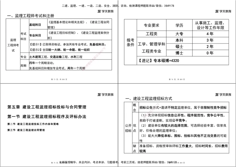 05.2025监理《概论法规》考前密训（打印版）_监理工程师_2025监理工程师_2025年监理工程师SVIP_2025年监理概论法规SVIP_04-冲刺串讲✿考点强化✿小灶集训_--配套讲义--