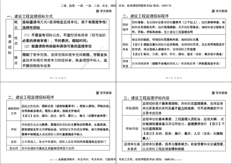 05.2025监理《概论法规》考前密训（打印版）_监理工程师_2025监理工程师_2025年监理工程师SVIP_2025年监理概论法规SVIP_04-冲刺串讲✿考点强化✿小灶集训_--配套讲义--