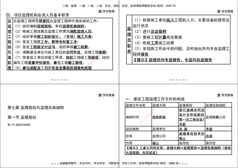 05.2025监理《概论法规》考前密训（打印版）_监理工程师_2025监理工程师_2025年监理工程师SVIP_2025年监理概论法规SVIP_04-冲刺串讲✿考点强化✿小灶集训_--配套讲义--