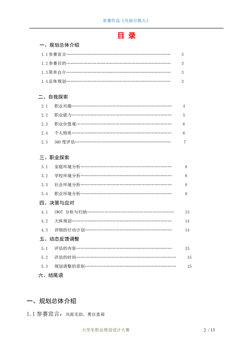 职业规划范本(24)_E6-职业规划_01精选word模板（推荐使用，修改后可用）