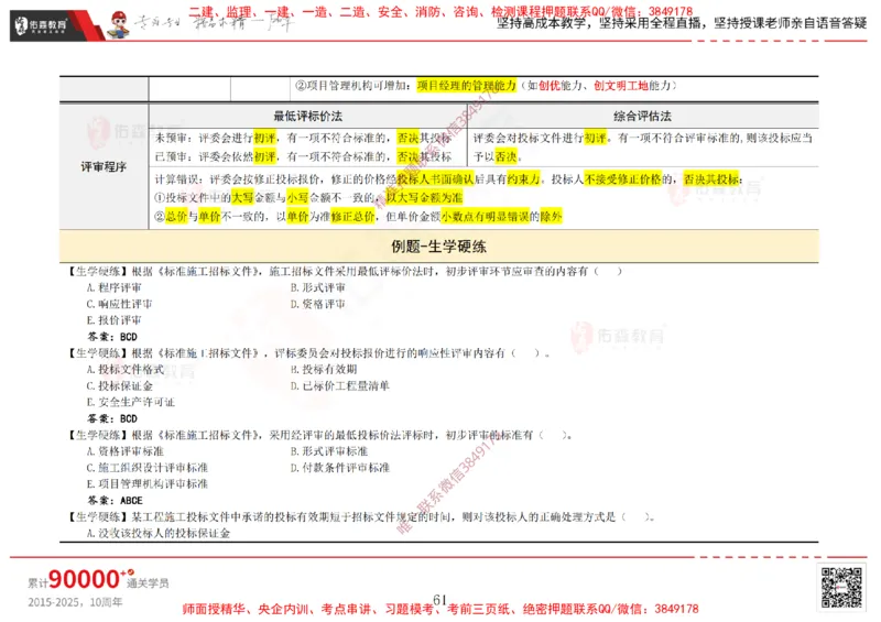 2025.1.5佑森教育闫力齐授课合同管理《招投标及合同管理》专用讲义，版权所有，侵权必究_监理工程师_2025监理工程师_2025年监理工程师SVIP_2025年监理合同管理SVIP