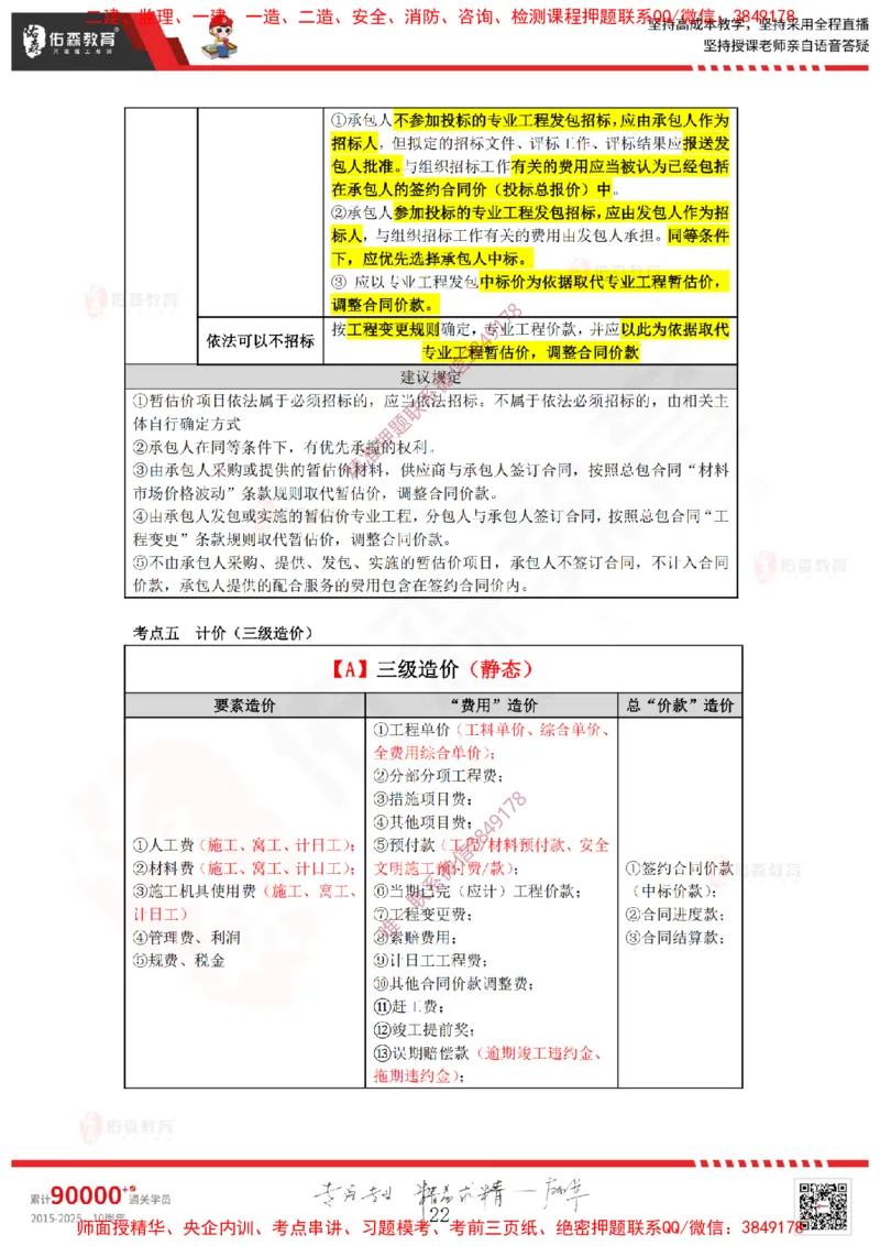 2025.1.19-2.22佑森教育叶虎翼授课监理案例《造价与结算》专用讲义，版权所有，侵权必究_监理工程师_2025监理工程师_2025年监理工程师SVIP_2025年监理土建案例SVIP