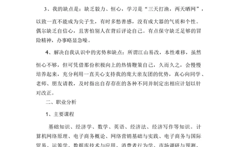 电子商务个人职业生涯规划书_E6-职业规划_13电子商务专业