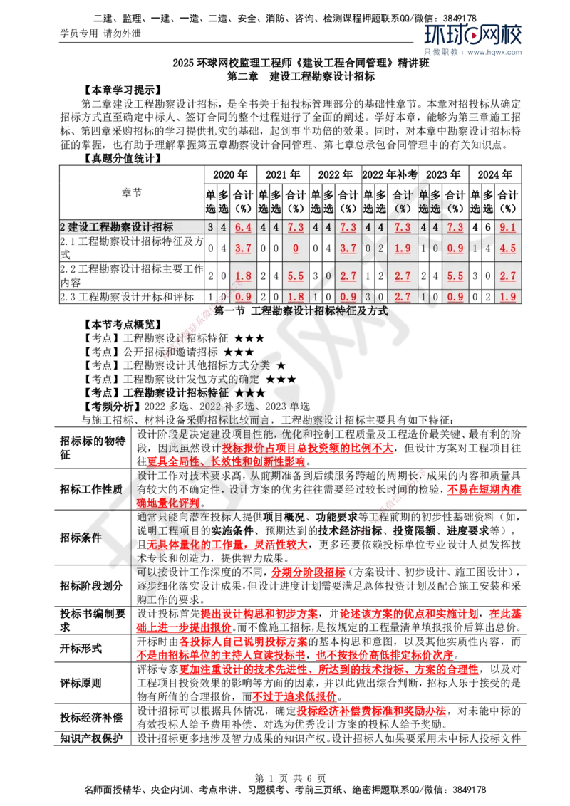 08.第二章第一节工程勘察设计招标特征及方式_监理工程师_2025监理工程师_2025年监理工程师SVIP_2025年监理合同管理SVIP_02-基础精讲✿高端面授✿深度强化