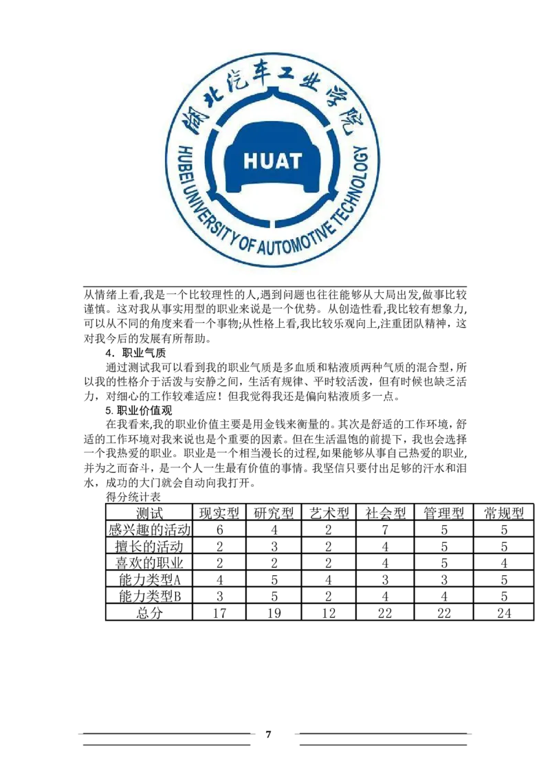 职业生涯规划书-汽车系新能源_E6-职业规划_27汽车类专业