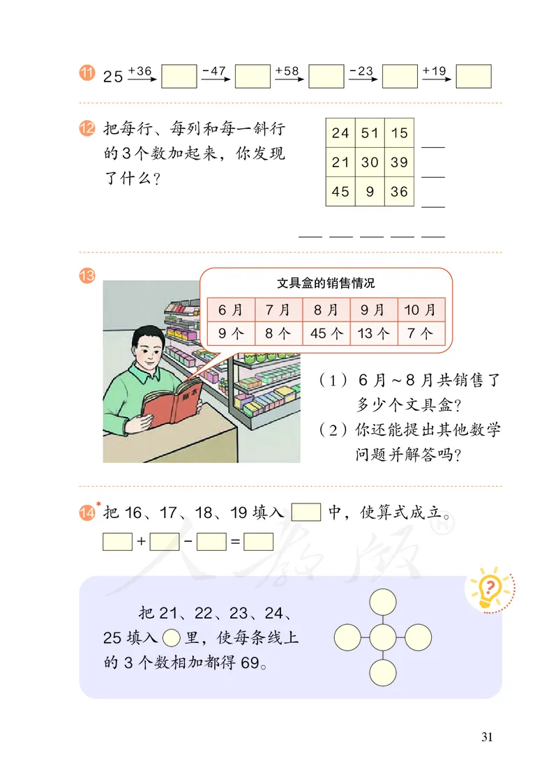2022人教版二年级上册数学PDF电子课本_小学1-6年级全部试卷_数学_二年级_3-7-3、小学二年级数学上册_3-7-3-4、电子教材、课本