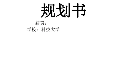 职业生涯计划书_E6-职业规划_84统计学专业