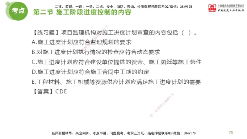 06节监理工程师目标控制超强周练（02.27）_监理工程师_2025监理工程师_2025年监理工程师SVIP_2025年监理土建控制SVIP_03-习题精析✿实战特训✿模考通关_讲义