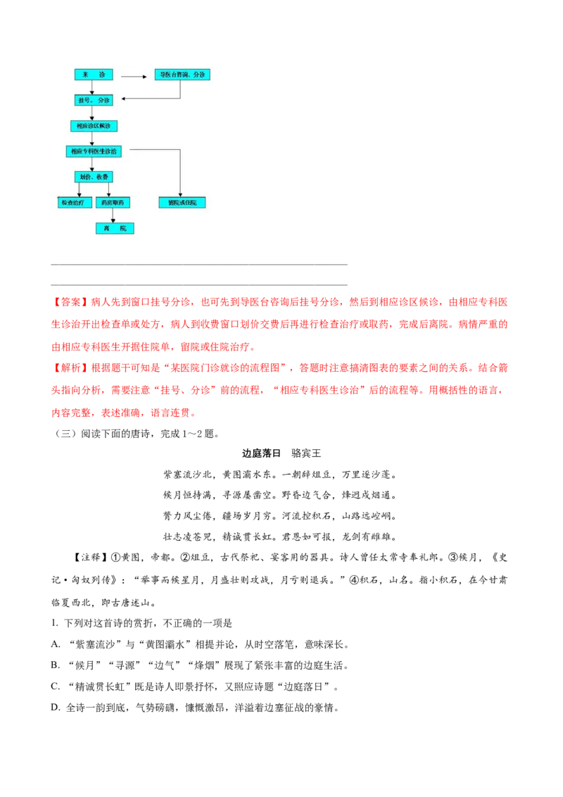 1.2.3峨日朵雪峰之侧昌耀练习（解析版）_E015高中全科试卷_语文试题_必修上_1.新版高中语文试卷必修上册_2.同步练习（63套）_2.同步练习（40套)