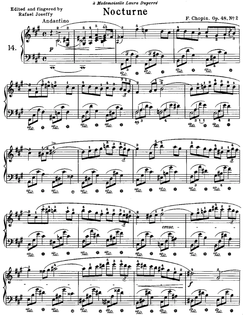 14nocturne-op-48-no-2_一万首著名钢琴曲谱哈农贝多芬合集视频教学电子版高清无水印可打印_1古典钢琴知名音乐家谱_肖邦钢琴谱全集_夜曲2版