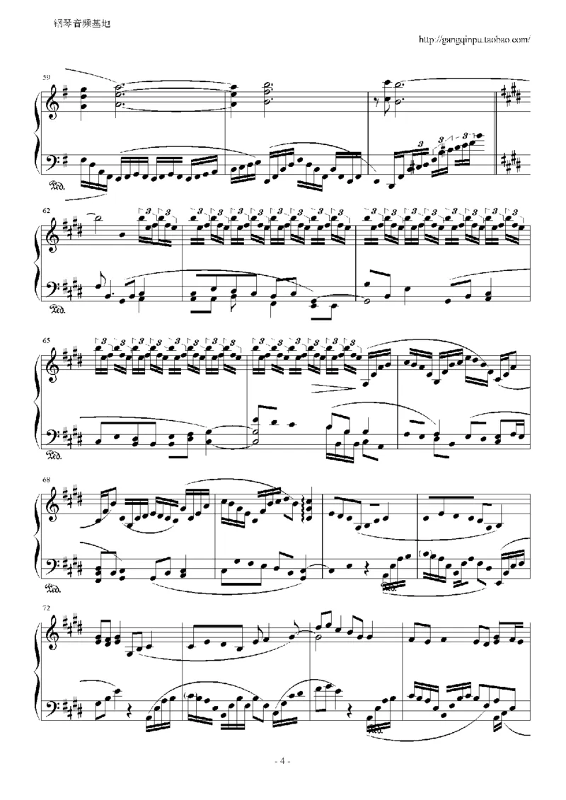 08、张靓颖（65页，共13首）_一万首著名钢琴曲谱哈农贝多芬合集视频教学电子版高清无水印可打印_3流行音乐谱_流行钢琴谱合集形式_高清PDF无水印