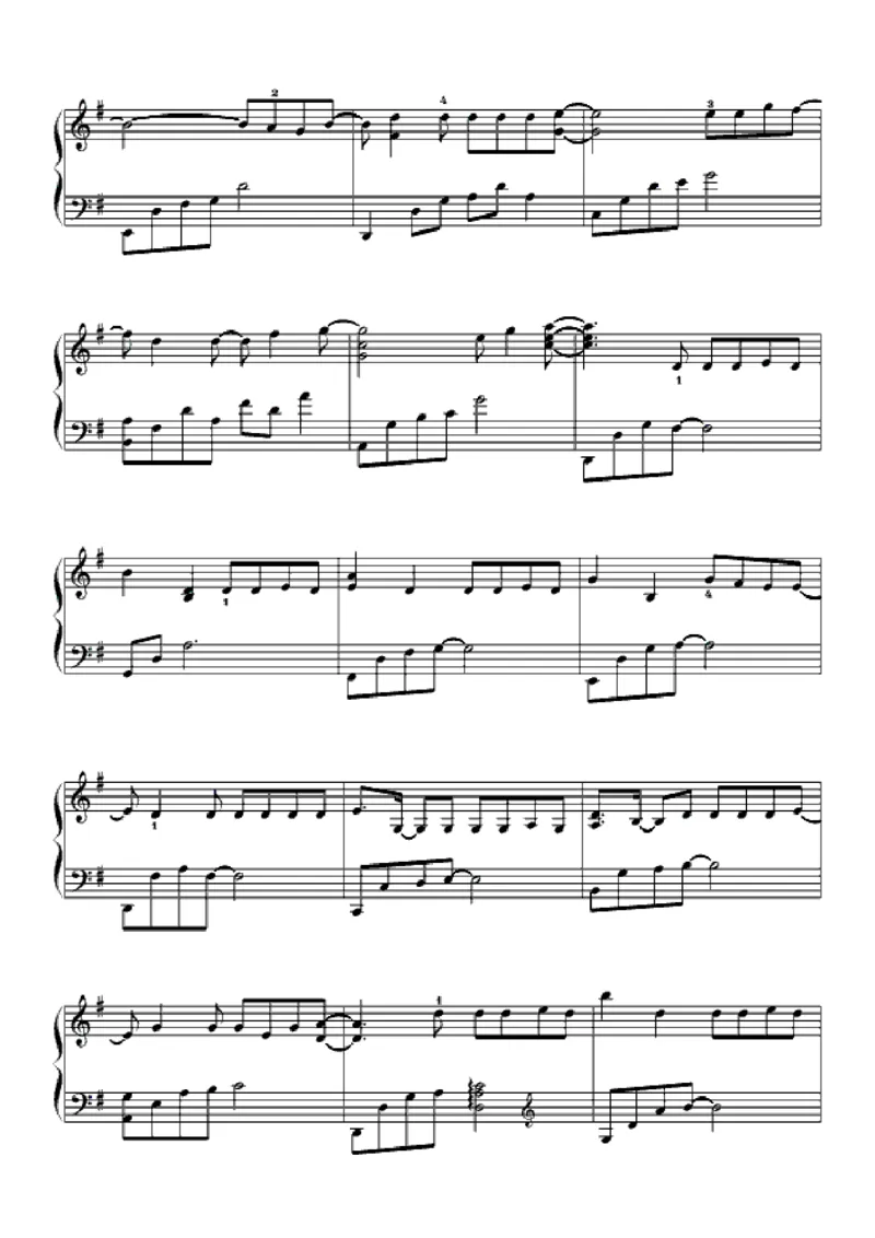 08、张靓颖（65页，共13首）_一万首著名钢琴曲谱哈农贝多芬合集视频教学电子版高清无水印可打印_3流行音乐谱_流行钢琴谱合集形式_高清PDF无水印