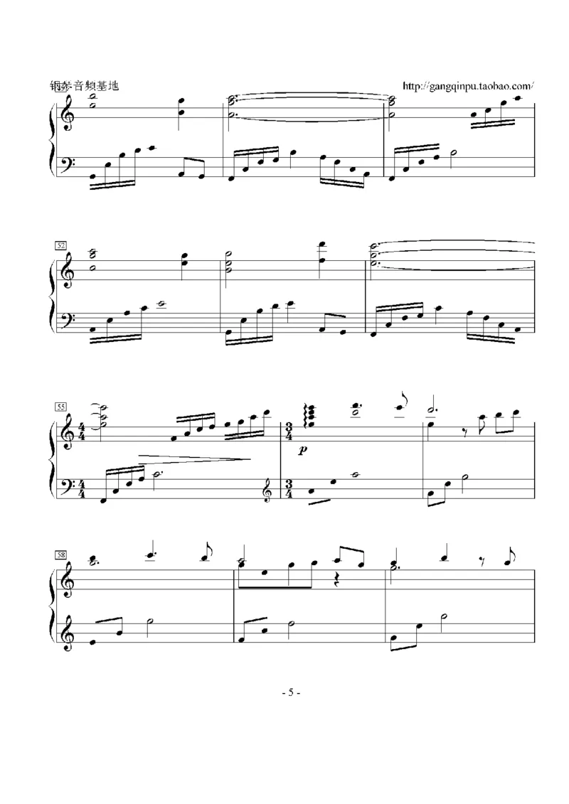 08、张靓颖（65页，共13首）_一万首著名钢琴曲谱哈农贝多芬合集视频教学电子版高清无水印可打印_3流行音乐谱_流行钢琴谱合集形式_高清PDF无水印