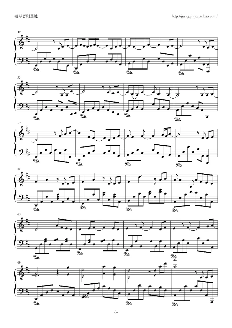 08、张靓颖（65页，共13首）_一万首著名钢琴曲谱哈农贝多芬合集视频教学电子版高清无水印可打印_3流行音乐谱_流行钢琴谱合集形式_高清PDF无水印