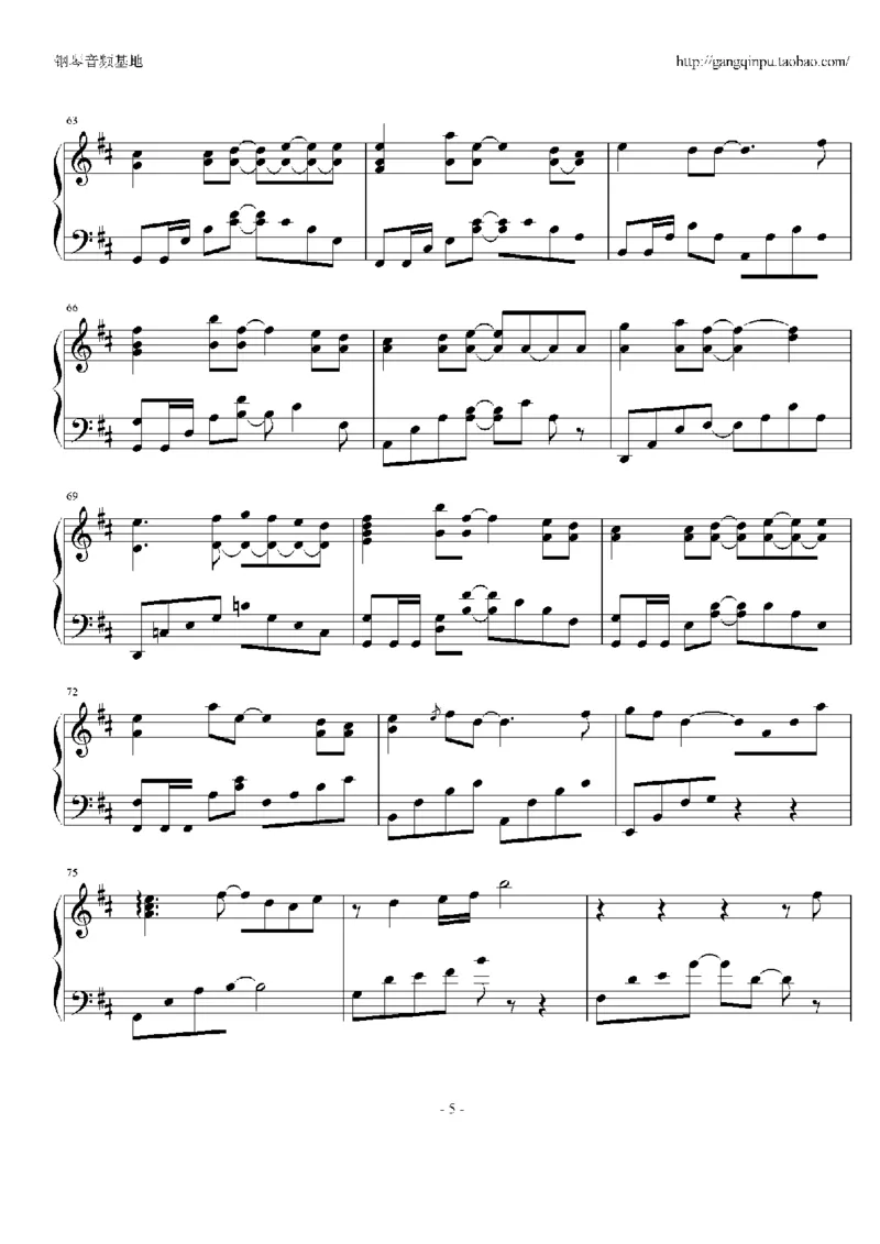 08、张靓颖（65页，共13首）_一万首著名钢琴曲谱哈农贝多芬合集视频教学电子版高清无水印可打印_3流行音乐谱_流行钢琴谱合集形式_高清PDF无水印