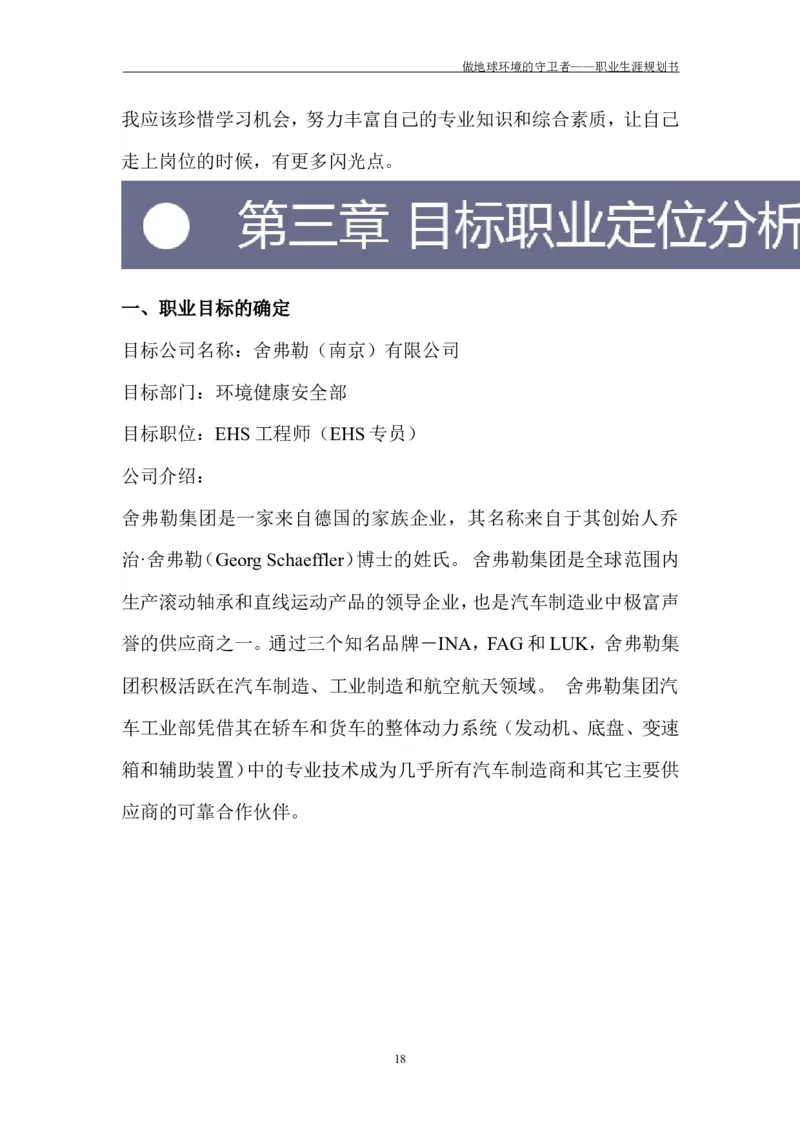 环境工程学院许超职业生涯规划书-(1)_E6-职业规划_66环境专业