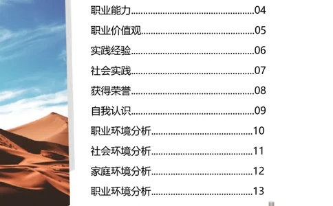 职业规划范本(03)_E6-职业规划_01精选word模板（推荐使用，修改后可用）