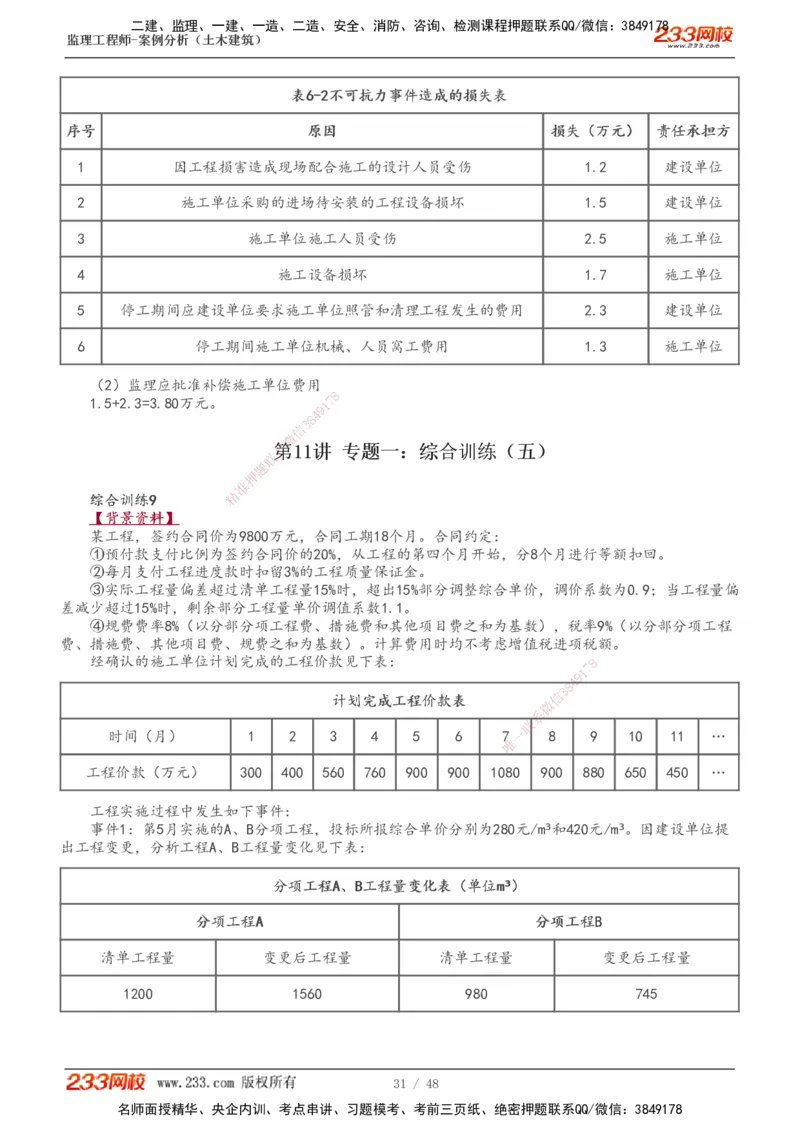 1-17_监理工程师_2025监理工程师_2025年监理工程师SVIP_2025年监理土建案例SVIP_02-基础精讲✿高端面授✿深度强化_14-案例《教材精讲班》梁毛233