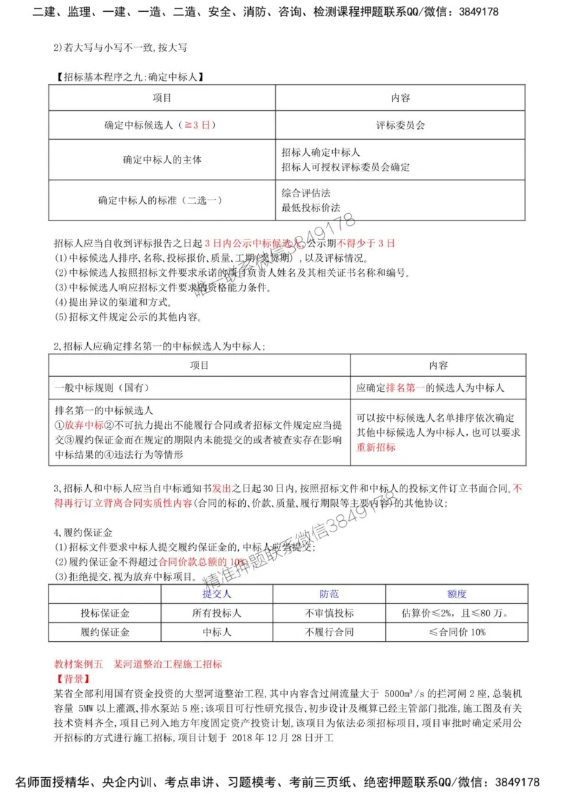05-第一章-水利工程建设项目施工和监理招投标（三）_监理工程师_2025监理工程师_2025年监理工程师SVIP_2025年监理水利案例SVIP_02-基础精讲✿高端面授✿深度强化_讲义