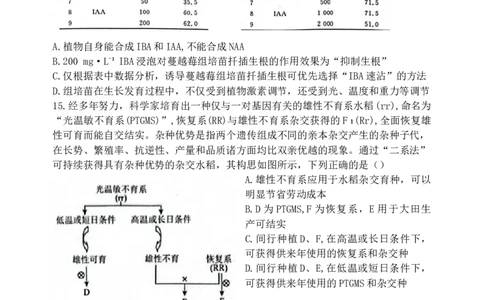 2024届百万金太阳生物试题HEB(1)_2024年5月_025月合集_2024届金太阳百万金太阳高三5月大联考（盾牌眼）