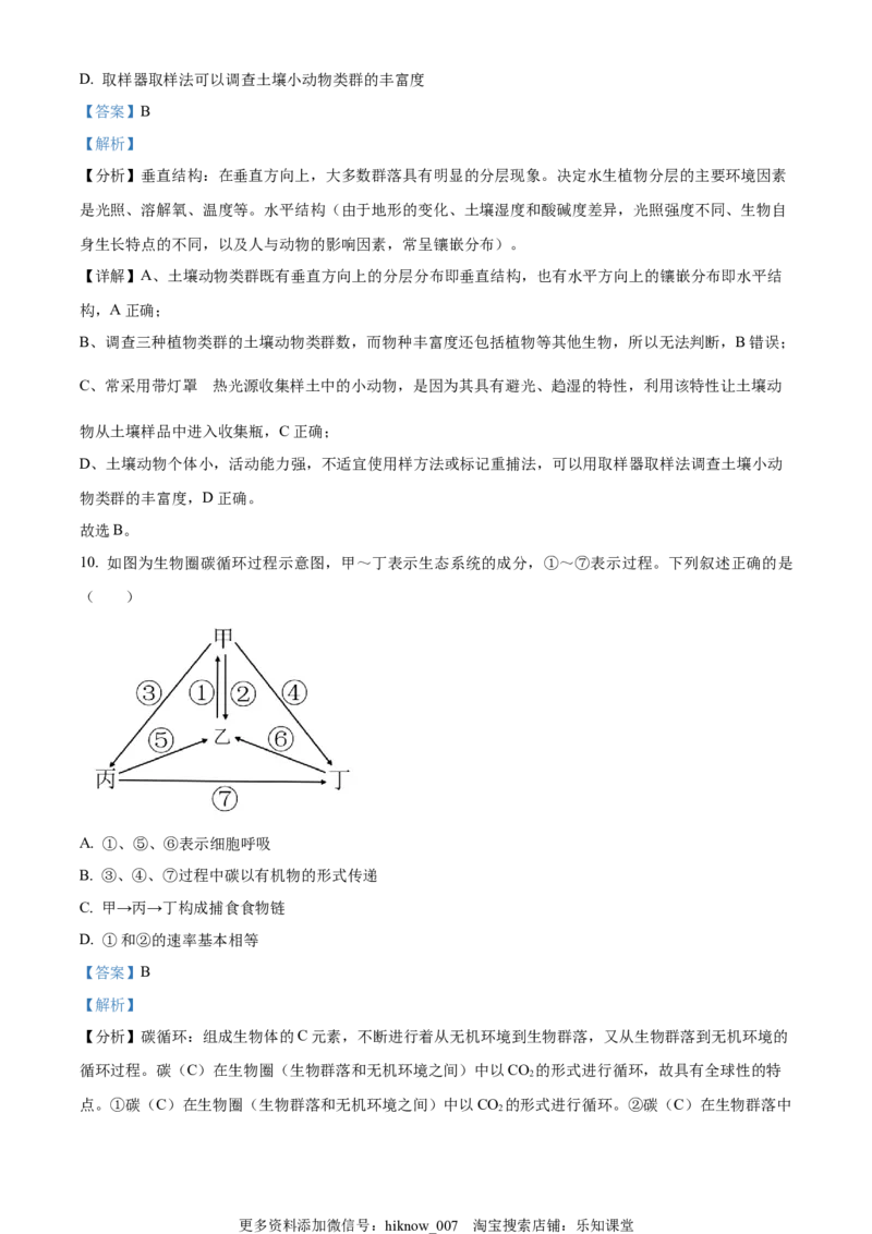 2022--2023高二上学期期中生物试题（解析版）_E015高中全科试卷_生物试题_选修1_3.期中测试_2022--2023高二上学期期中生物试题
