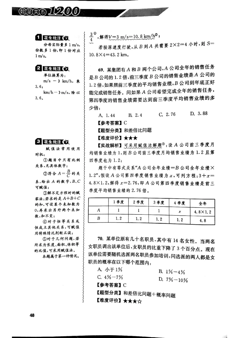 花生十三数量关系1200解析_2026考公资料_花生十三合集_刷题花生十三数量关系1200题资料分析1200题⭐⭐_2019升级版花生数量关系1200题
