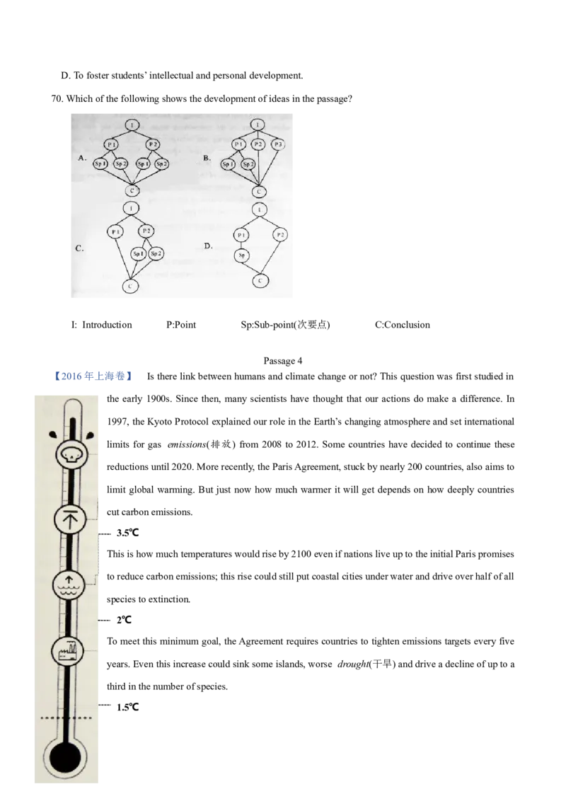 专题15阅读理解议论文（学生卷）--十年（2015-2024）高考真题英语分项汇编（全国通用）_近10年高考真题汇编（必刷）_十年（2014-2024）高考英语真题分类汇编（全国通用）