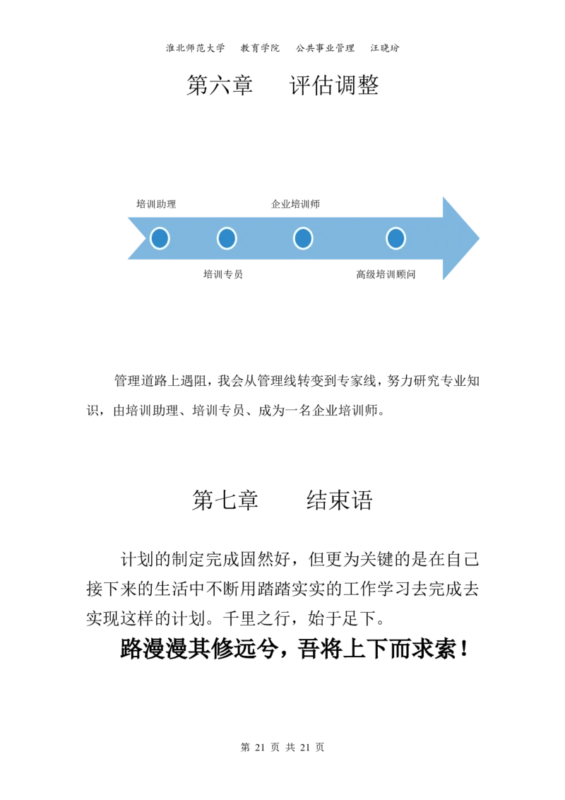 汪晓玢的职业生涯规划书_E6-职业规划_42人力资源专业