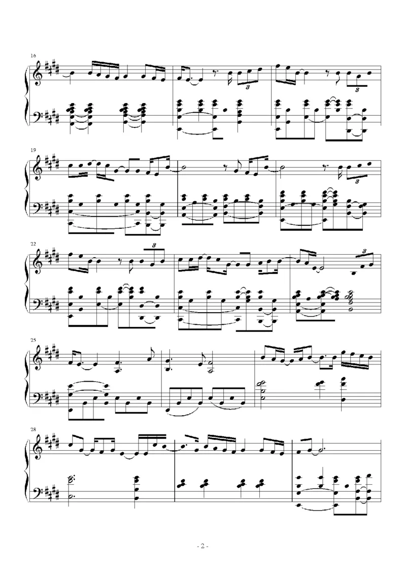 15、陈奕迅（156页，共33首）_一万首著名钢琴曲谱哈农贝多芬合集视频教学电子版高清无水印可打印_3流行音乐谱_流行钢琴谱合集形式_高清PDF无水印