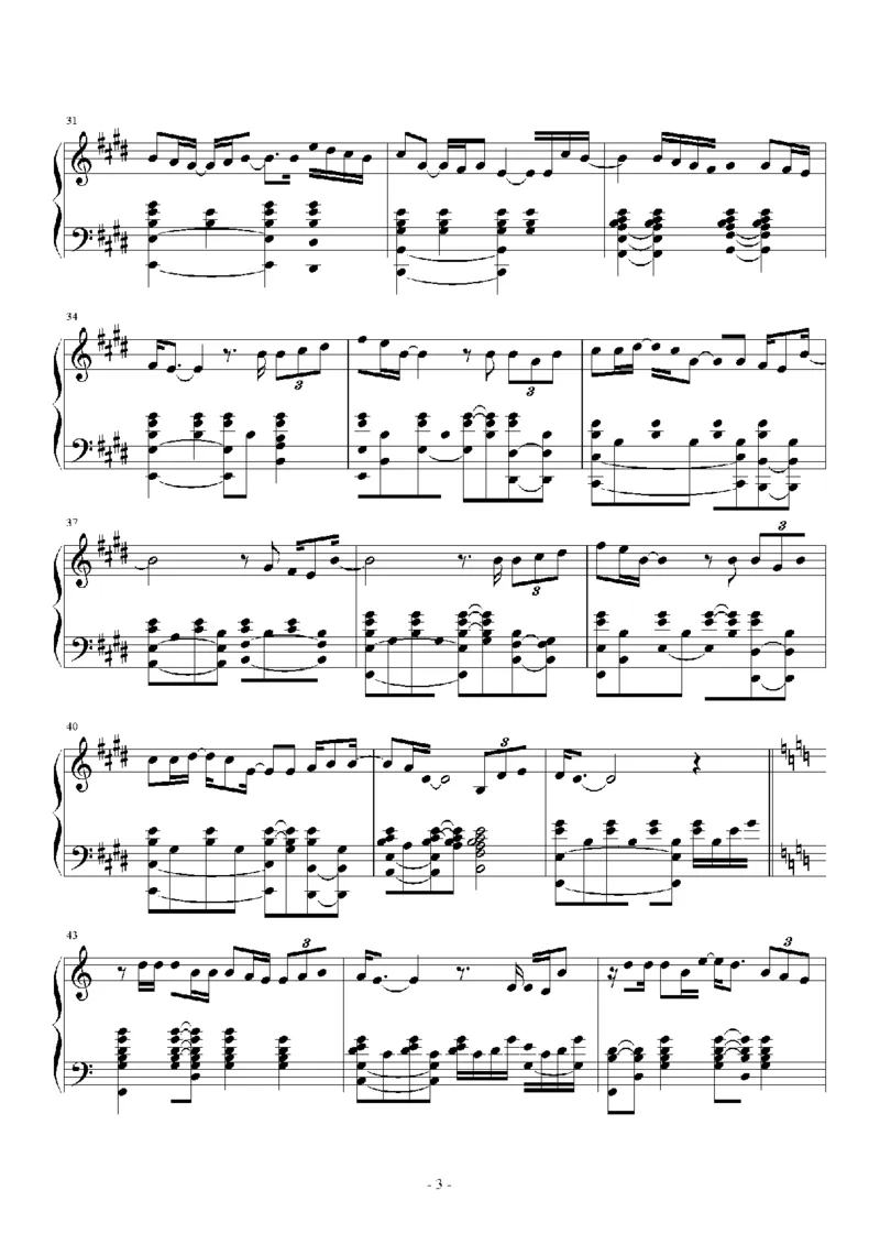 15、陈奕迅（156页，共33首）_一万首著名钢琴曲谱哈农贝多芬合集视频教学电子版高清无水印可打印_3流行音乐谱_流行钢琴谱合集形式_高清PDF无水印