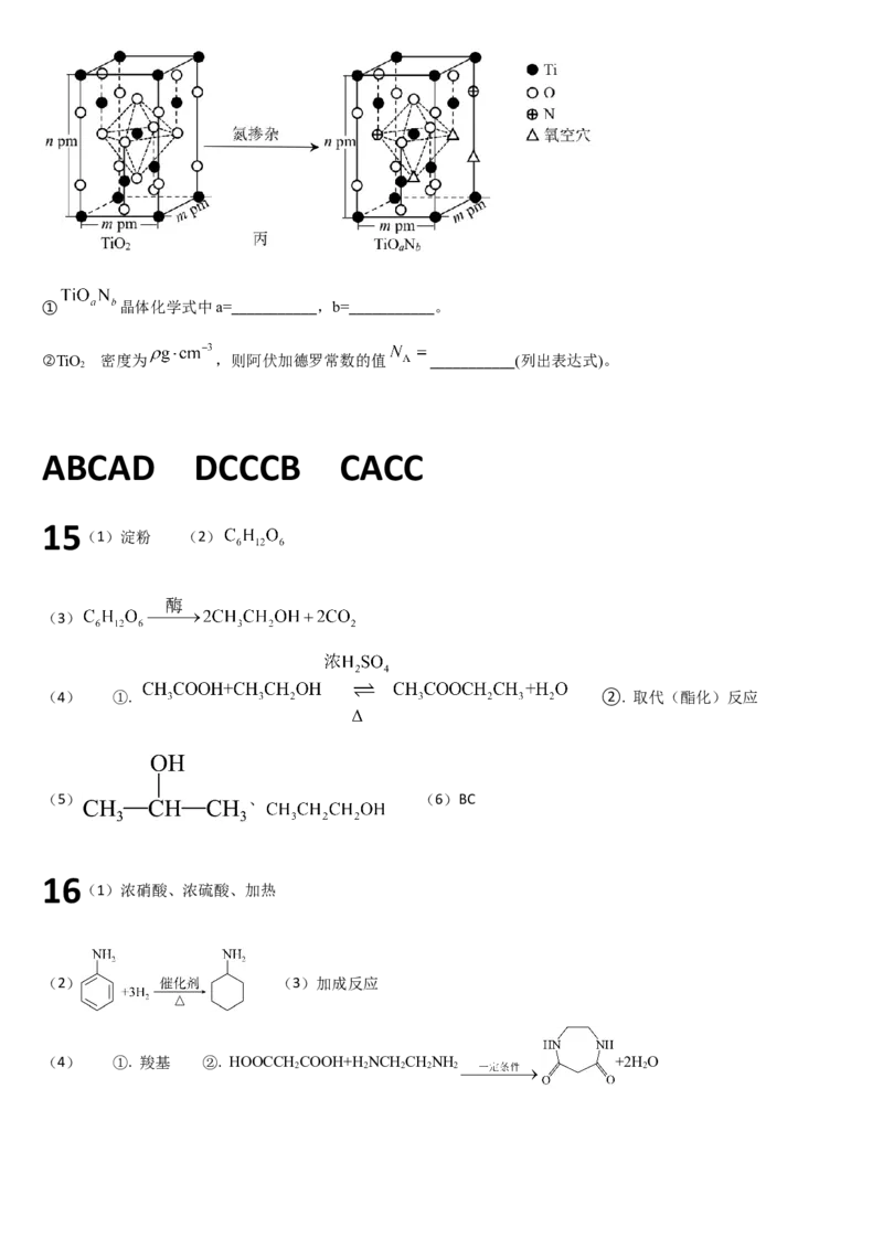 吉林省通化市梅河口市第五中学2024-2025学年高三上学期开学考试化学试题（含答案）(1)_8月_240820吉林省通化市梅河口市第五中学2024-2025学年高三上学期开学考试