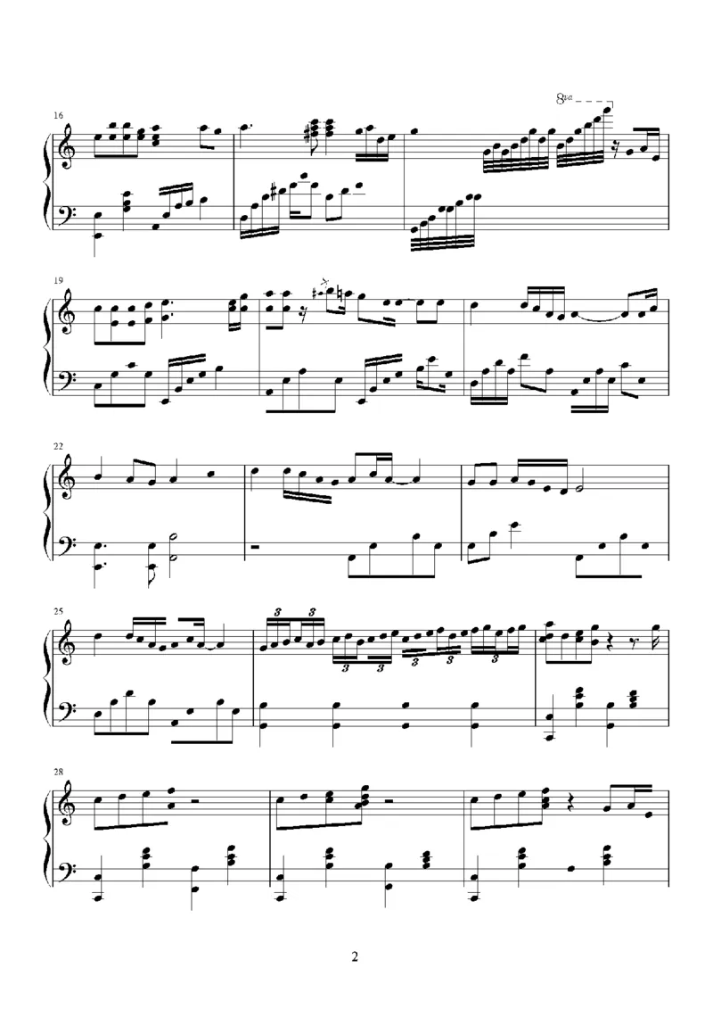 14、王菲（94页，共16首）_一万首著名钢琴曲谱哈农贝多芬合集视频教学电子版高清无水印可打印_3流行音乐谱_流行钢琴谱合集形式_高清PDF无水印