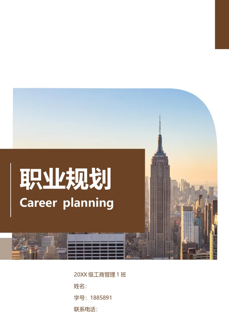 职业规划范本(06)_E6-职业规划_01精选word模板（推荐使用，修改后可用）