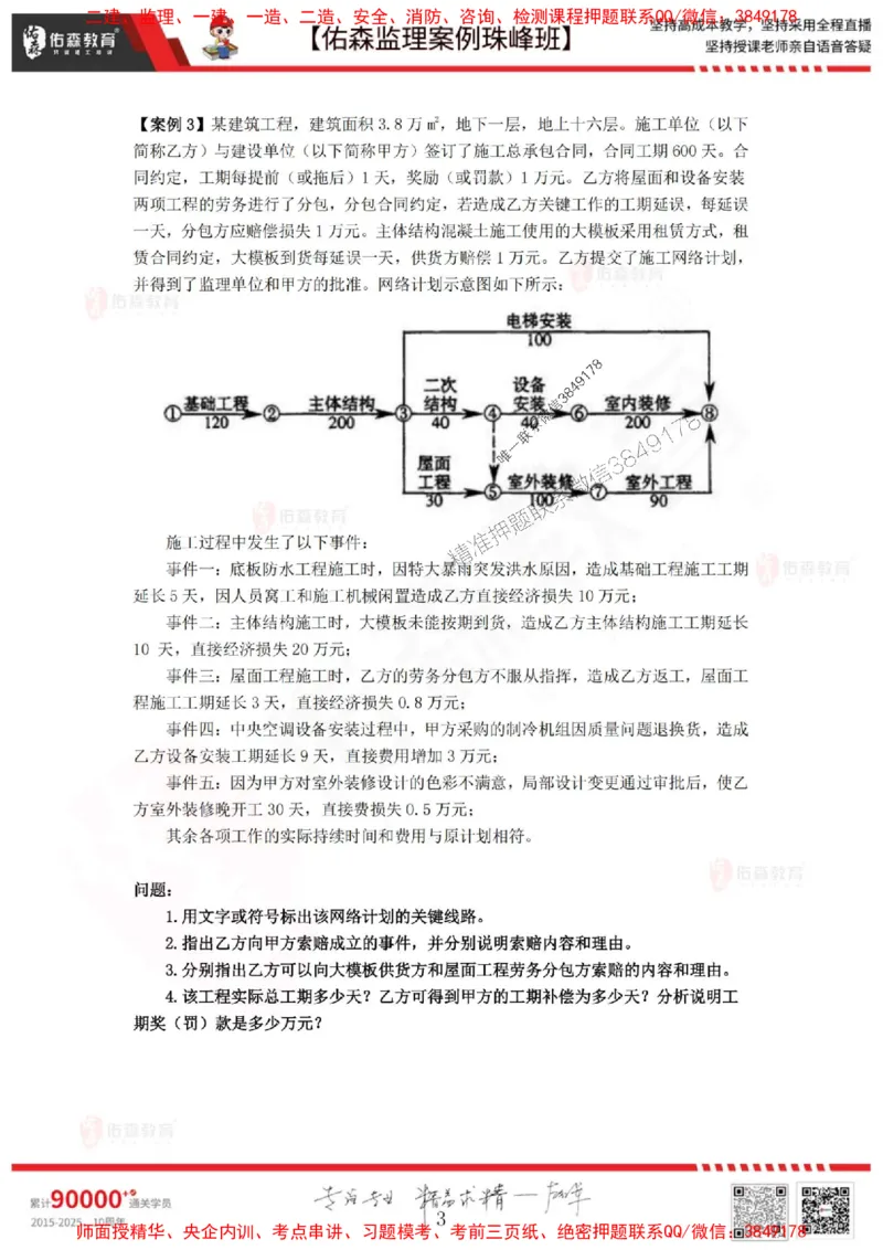 1月6日佑森监理案例珠峰班VIP作业_监理工程师_2025监理工程师_2025年监理工程师SVIP_2025年监理土建案例SVIP_02-基础精讲✿高端面授✿深度强化