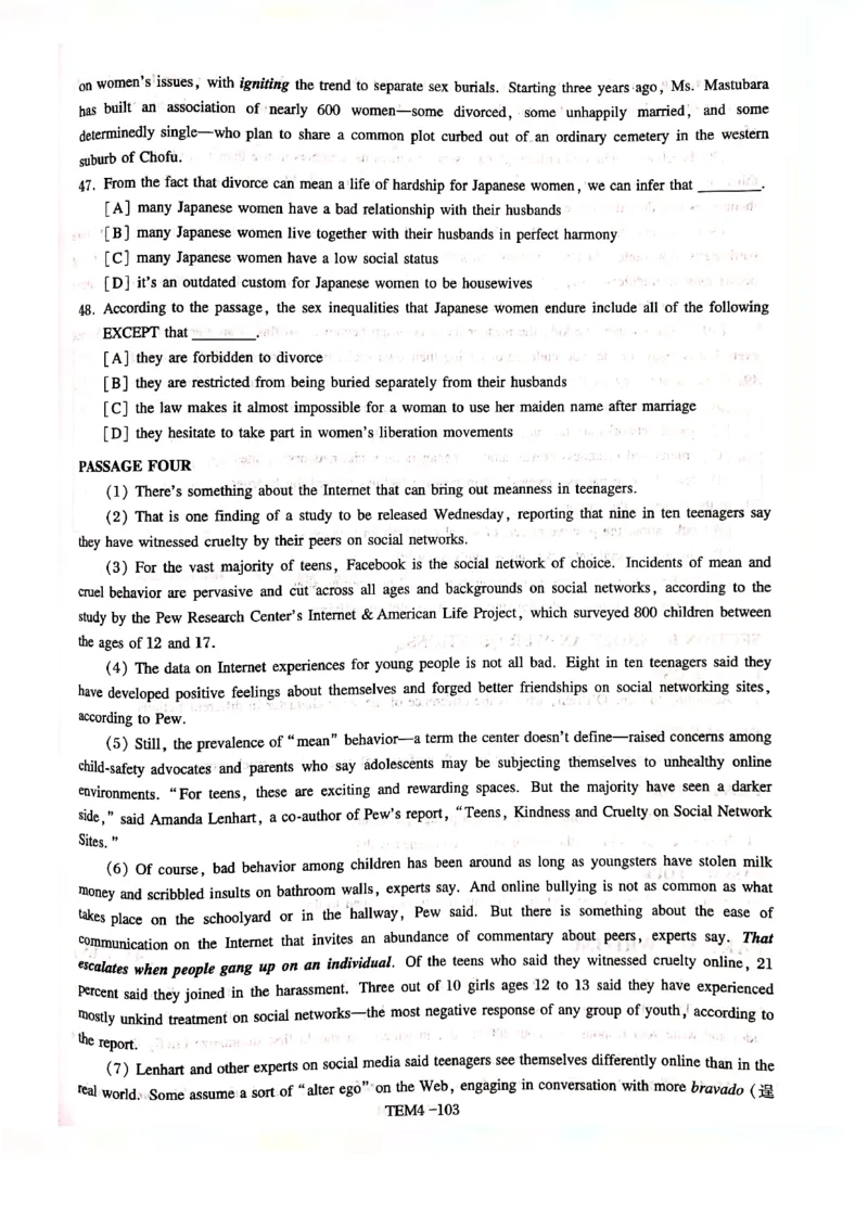 预测第五套_2025专四专八真题及备考资料_2009-2024专四真题+备考资料_专四预测押题卷13+5套_专四预测押题卷5套（附听力及解析）_预测卷