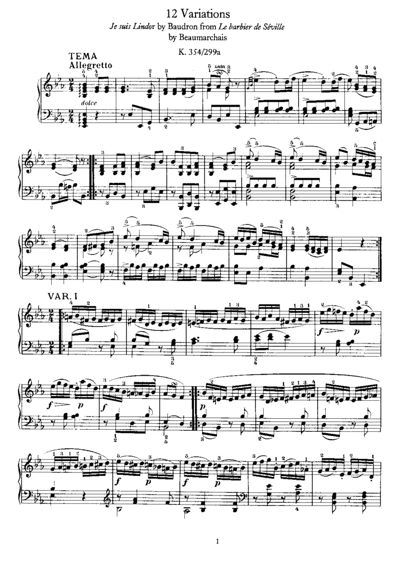 12Variations,K354_一万首著名钢琴曲谱哈农贝多芬合集视频教学电子版高清无水印可打印_1古典钢琴知名音乐家谱_莫扎特钢琴谱全集_0312095926_变奏曲集