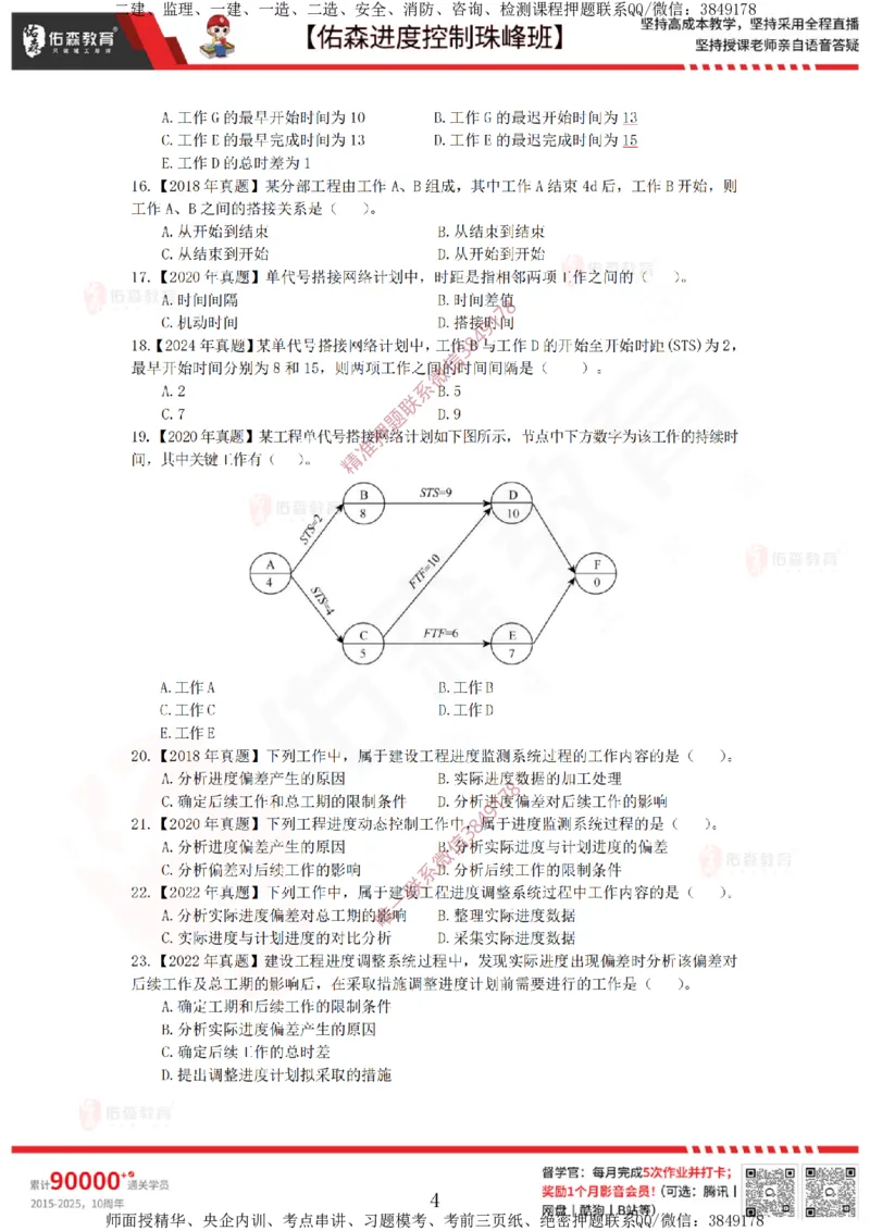 1月17日佑森进度控制珠峰班VIP作业_监理工程师_2025监理工程师_2025年监理工程师SVIP_2025年监理土建控制SVIP_02-基础精讲✿高端面授✿深度强化