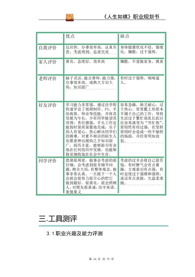 职业规划范本(53)_E6-职业规划_01精选word模板（推荐使用，修改后可用）